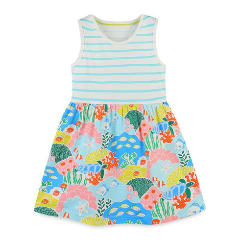 Summer Girl's Striped Dress